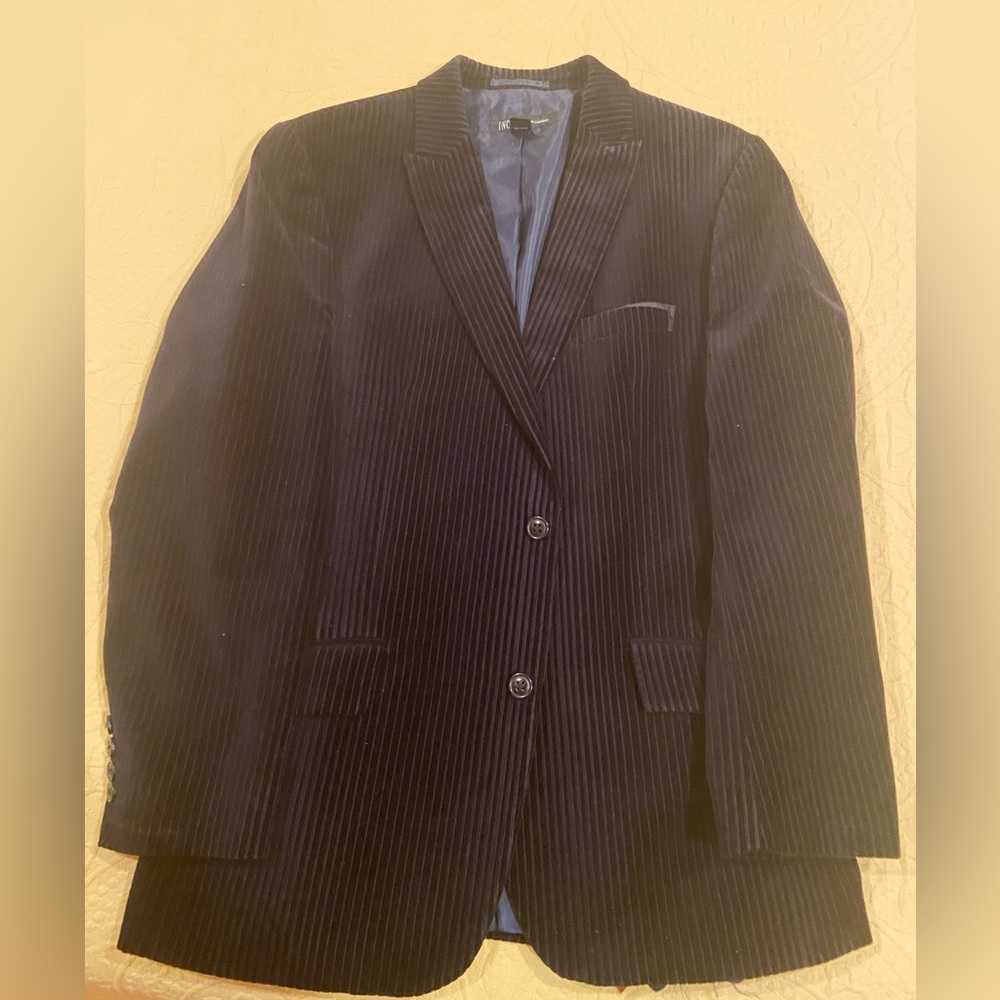 INC International Concepts Mens Blazer Black 100% Cotton Size L